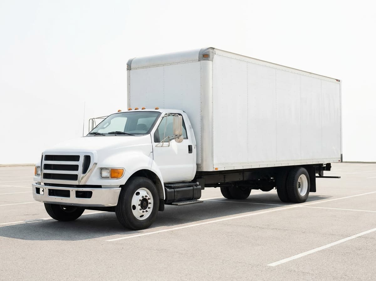 Unbranded white large box moving truck (20–22 ft)