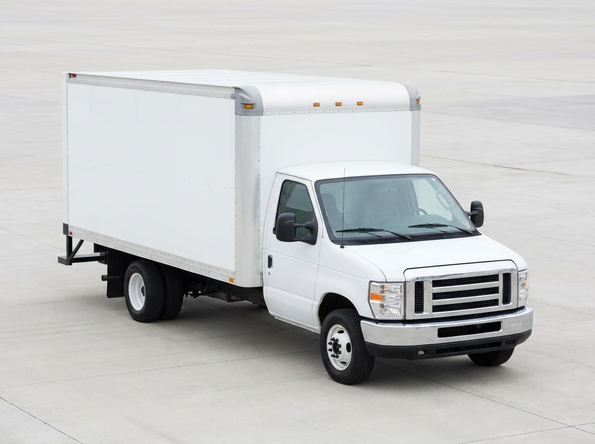 Unbranded white medium box moving truck (15–16 ft)